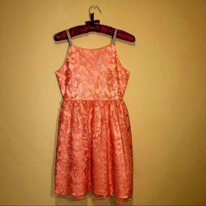 Rare Editions Girls Size 14 Pink Rose Dress